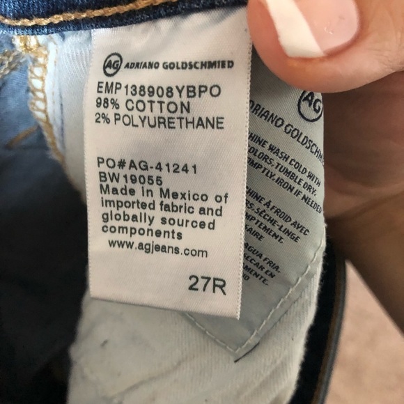 AG The Ankle Super Skinny Distressed Denim Jeans - Picture 12 of 12